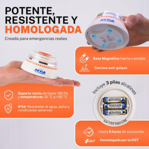 Pack 3x SOS FLASH Luz de emergencia V16 baliza homologada DGT con geolocalización 426864 - 3