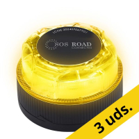 Pack 3x SOS ROAD Luz de emergencia V16 baliza homologada DGT con geolocalización
