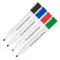 Pack 4 Rotuladores Pizarra Blanca de Punta redonda (3mm) - Surtido de colores CERO-004 425218