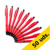 Pack 50x Bolígrafo 123tinta rojo 400099 - 1