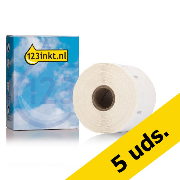 Pack 5x 123tinta LW650 1933084 / 2112289 etiquetas multifunción sostenibles 650757 - 1