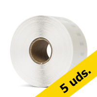 Pack 5x 123tinta LW650 S0722410 / 99013 etiquetas transparentes de dirección grandes S0722410C 650752