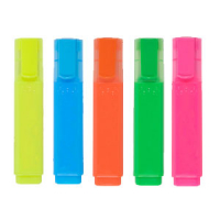 Pack x5: Subrayadores fluorescentes