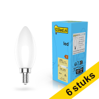 Pack Ahorro: 123tinta Bombilla LED E14 tipo vela mate regulable (4,5 w)