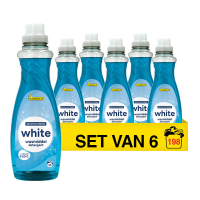 Pack Ahorro: 123tinta Detergente líquido blanco 1 L (6 botellas de 33 lavados)