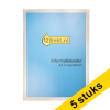 Pack Ahorro: 5x marcos informativos magnéticos A3 | plata | 123tinta 301734 - 1
