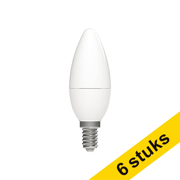 Pack Ahorro: 6x 123tinta Bombilla LED E14 vela mate regulable 2700K (5,5W) LDR06530 - 1