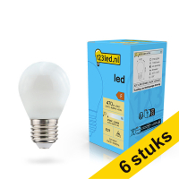 Pack Ahorro: 6x 123tinta Bombilla LED E27 bola mate regulable (4.5W)