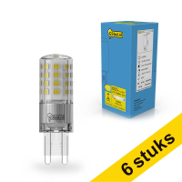 Pack Ahorro: 6x Bombilla LED SMD G9 transparente 2700K regulable 4,4W (48W) - 123tinta