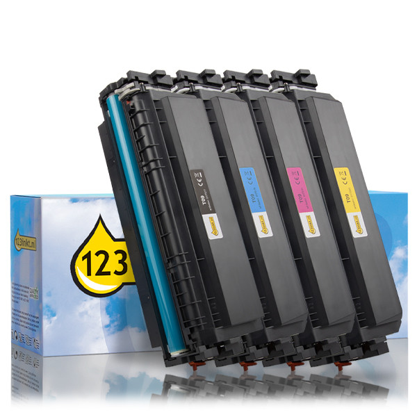 Pack Canon: T09 BK, C, M, Y negro + 3 colores (marca 123tinta)  130744 - 1