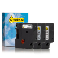 Pack Dymo IND Rhino cinta de poliéster permanente de 12 mm (marca 123tinta) 18483C 18486C 622289C 089232