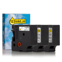 Pack Dymo IND Rhino cinta de poliéster permanente de 19 mm (marca 123tinta) 18484C 18487C 622290C 089236