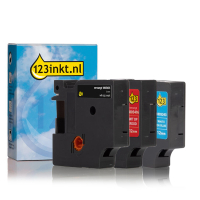 Pack Dymo IND Rhino cinta de vinilo  de 12 mm (maca 123tinta) 1805243C 1805416C 1805435C 089233