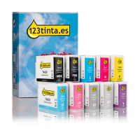 Pack Epson: T46S serie 2 negros + 8 colores (marca 123tinta)