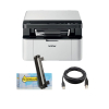 Pack Impresora Brother DCP-1610W + toner 123tinta + cable USB  898037