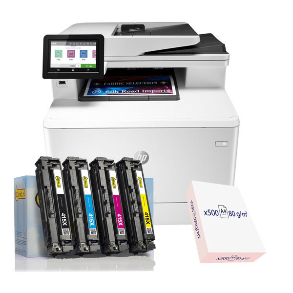 Pack Impresora HP Color LaserJet Pro MFP M479fdw + toner 123tinta + papel  426357 - 1