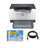 Pack Impresora HP LaserJet M209dw + toner 123tinta + cable  898039
