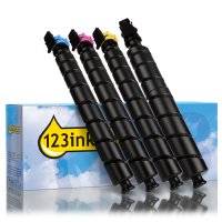 Pack Kyocera: TK-8375K/C/M/Y negro + 3 colores (marca 123tinta)  131962