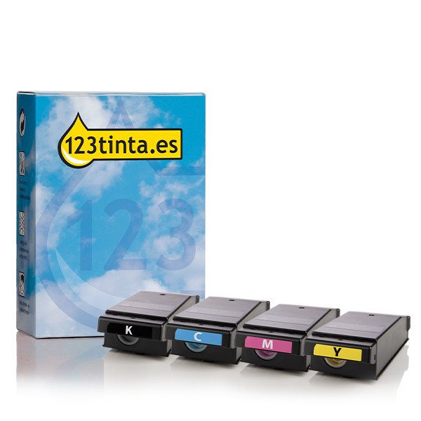Pack OKI: 09006130, 29, 28, 27 negro + 3 colores (marca 123tinta)  130614 - 1