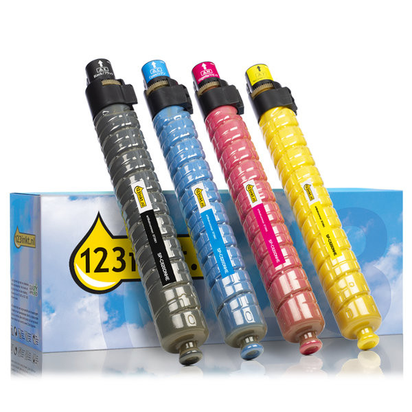 Pack Ricoh SP-C820DNHE: negro + 3 colores (marca 123tinta)  125358 - 1