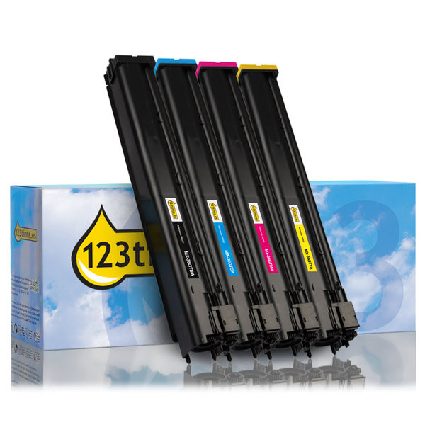 Pack Sharp MX-36GT: negro + 3 colores (marca 123tinta)  160503 - 1