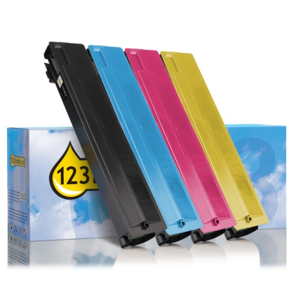 Pack Toshiba T-FC200E: negro + 3 colores (marca 123tinta)  160606 - 1