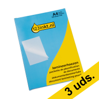 Pack ahorro: 3x 123tinta Fundas plastificadoras de documentos A4 mate/brillante 2 x 75 micras (50 unidades) 302064
