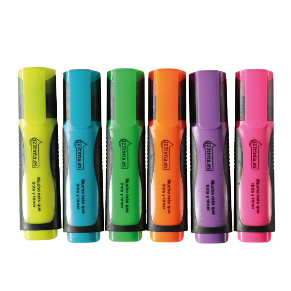 Pack ahorro: 6 subrayadores de colores 123tinta  426497 - 1
