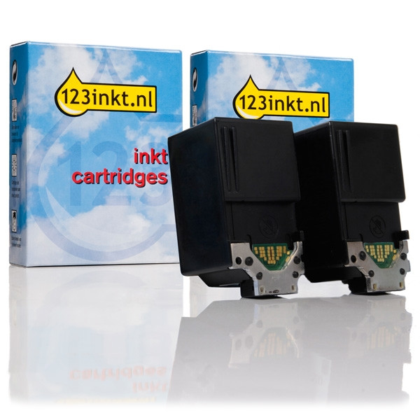 Pack ahorro: Canon 2x BC-20 negro (marca 123tinta) 0895A002 010206 - 1
