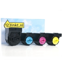 Pack ahorro: Canon C-EXV 21 BK, C, M, Y toner negro + 3 colores (marca 123tinta)  130081