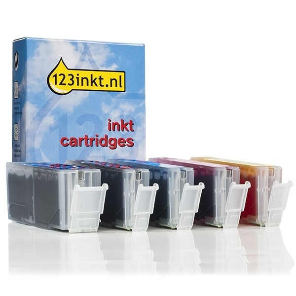 Pack ahorro: Canon PGI-580PGBK / CLI-581 BK/C/M/Y (marca 123tinta) 132298 - 1