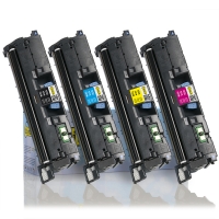 Pack ahorro: Canon serie 701BK, 701C, 701M, 701Y toner negro + 3 colores (marca 123tinta)  130080