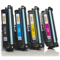 Pack ahorro: Canon serie 723H, 723C, 723M, 723Y toner negro + 3 colores (marca 123tinta)  130087