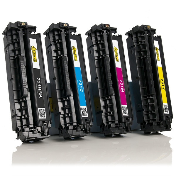 Pack ahorro: Canon serie 731H, 731C, 731M, 731Y toner negro + 3 colores (marca 123tinta)  130089 - 1