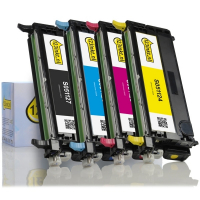 Pack ahorro: Epson S051127, 28, 29, 30 toner negro + 3 colores (marca 123tinta)  130112