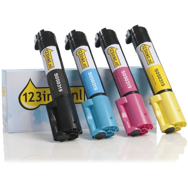 Pack ahorro: S050319/318/317/316 pack toner negro + 3 colores (marca 123tinta)  130106 - 1