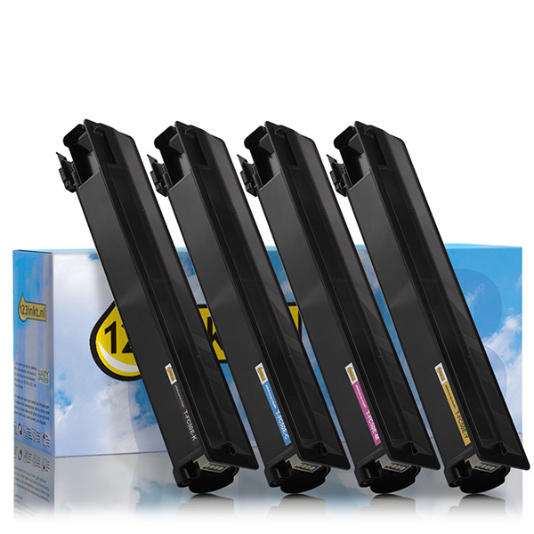 Pack ahorro: Toshiba T-FC50E negro + 3 colores (marca 123tinta)  160673 - 1