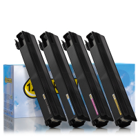 Pack ahorro: Toshiba T-FC50E negro + 3 colores (marca 123tinta)  160673