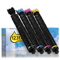 Pack ahorro: Utax CK-8514 negro + 3 colores (marca 123tinta)  131984