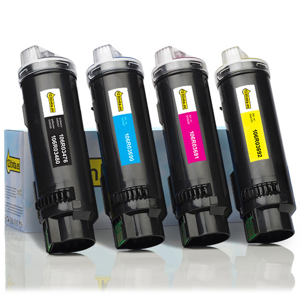 Pack ahorro: Xerox 106R03480, 690, 691, 692 toner negro + 3 colores (marca 123tinta)  130198 - 1