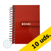 Pack ahorro: x10 Libreta Enri A7 cuadrícula 4mm con 48 hojas (Tapa Blanda) - Surtido de colores 426401 - 1