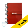 Pack ahorro: x3 Libreta Enri A7 cuadrícula 4mm con 48 hojas (Tapa Blanda) - Surtido de colores 426400 - 1