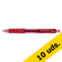 Pack ahorro 10x bolígrafo gel 123tinta rojo  301168