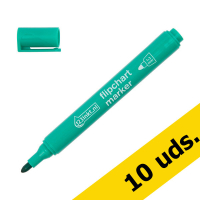 Pack ahorro 10x rotulador de rotafolio 123tinta verde (redondo 1-3 mm)  390564