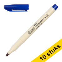 Pack ahorro 10x rotulador permanente Eco 123tinta azul (1 mm) 390607