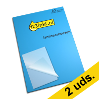 Pack ahorro 2x Fundas plastificadoras de documentos 123tinta A3 brillante 2 x 125 micras (100 unidades) 301577