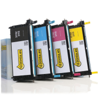 Pack ahorro Dell 3110cn / 3115cn: 593-10170, 71, 72, 73 toner negro + 3 colores (marca 123tinta)  130170