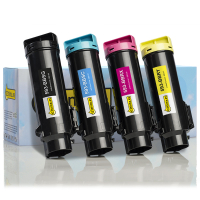 Pack ahorro Dell H625cdw/ H825cdw / S2825cdn: 593-BBSG, BBSC, BBRX, BBRY toner negro + 3 colores (marca 123tinta)  130500