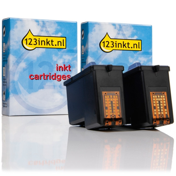 Pack ahorro Dell serie 2: 2 x Dell 592-10045 cartucho de tinta color (marca 123tinta) 592-10045 019055 - 1