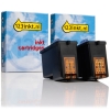 Pack ahorro Dell serie 2: 2 x Dell 592-10045 cartucho de tinta color (marca 123tinta) 019055 - 1